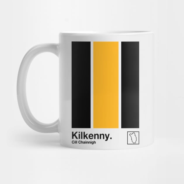 County Kilkenny / Original Retro Style Minimalist Poster Design by feck!